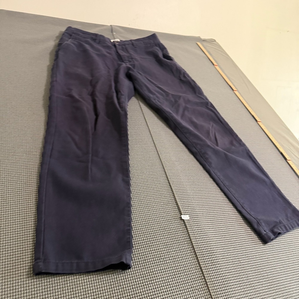 H&M Essentials No. 9 Mens Regular Fit Chino Pants Navy Blue Size 32 - Picture 2 of 8